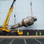 Rising Film Evaporator Being Lifted